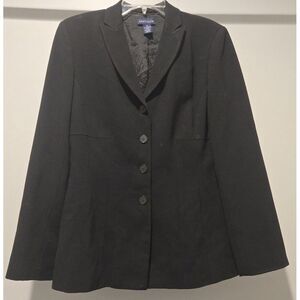 Ann Taylor Black Blazer Size 8 Womens Career Business Office Jacket